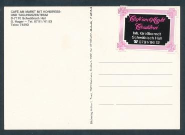 Preview: "Cafe am Markt" in Schwäbisch Hall